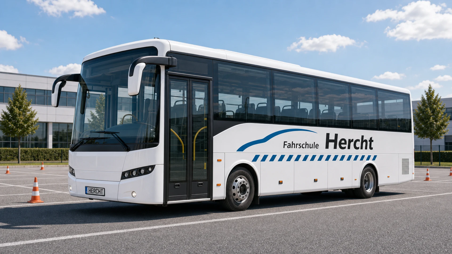 Bus bei Fahrschule Hercht in Wolfsburg